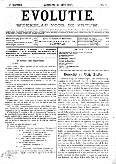 Evolutie, 25 april 1894 [fragment]